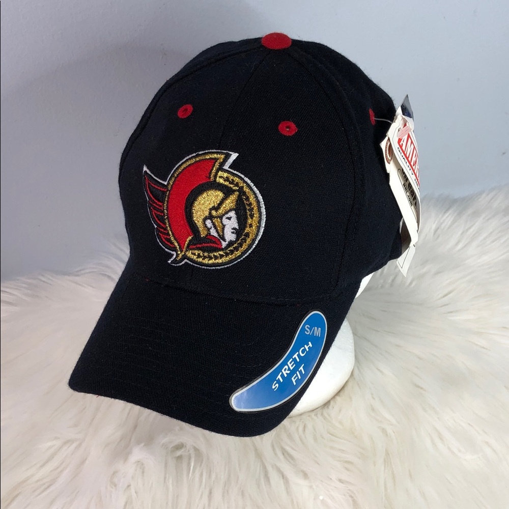 NWT American Needle NHL Ottawa Senators E-Boss Stretch Fit Hat NEW